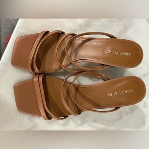 Marc Fisher Tan Strappy Sandals